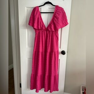 Hunter & Brown Pink Maxi Dress size L